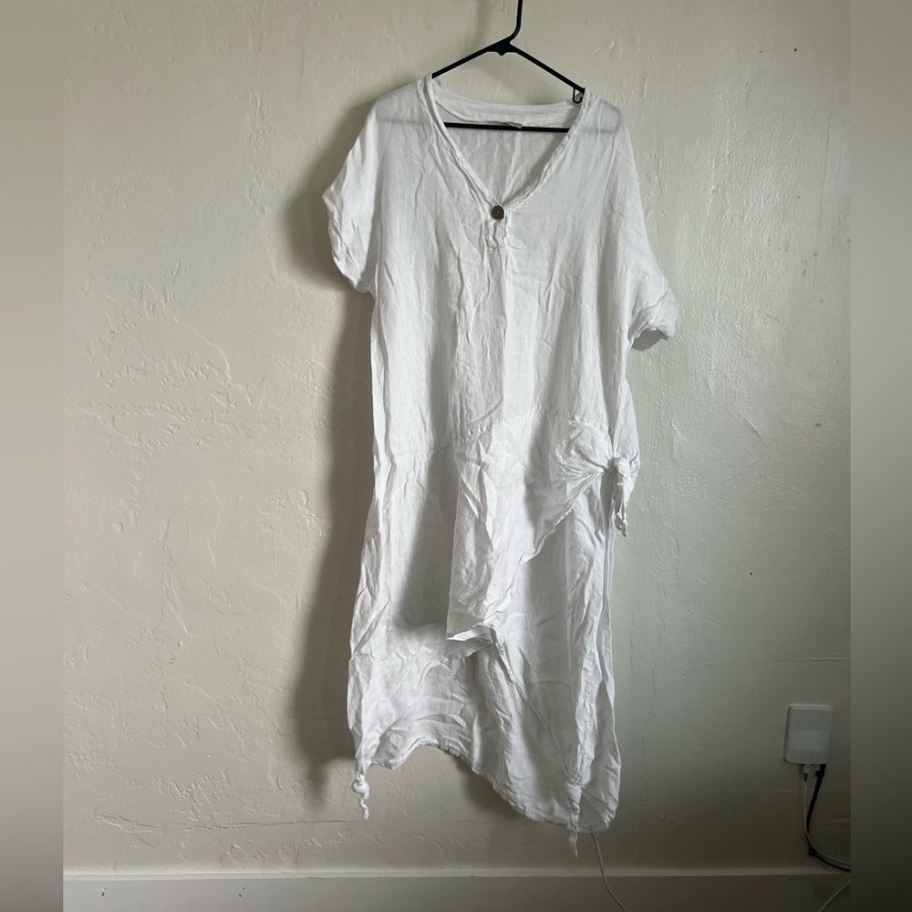 White beach dress